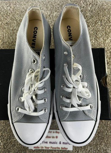 Converse Chuck Taylor All Star Lift Ox Low grigio lupo donna taglia 9 566757c nuove scatola - Foto 3 di 12