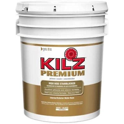 KILZ Premium High-Hide Stain Blocking Interior/Exterior Latex Primer/Sealer,