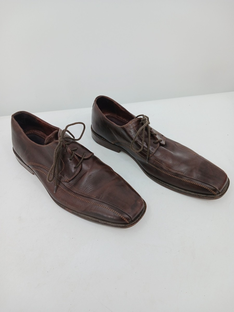 JOHNSTON & MURPHY Men\'s 8 Brown Leather Bicycle Toe Oxford Shoes 20-6460 JOHNSTON & MURPHY Men main image 2