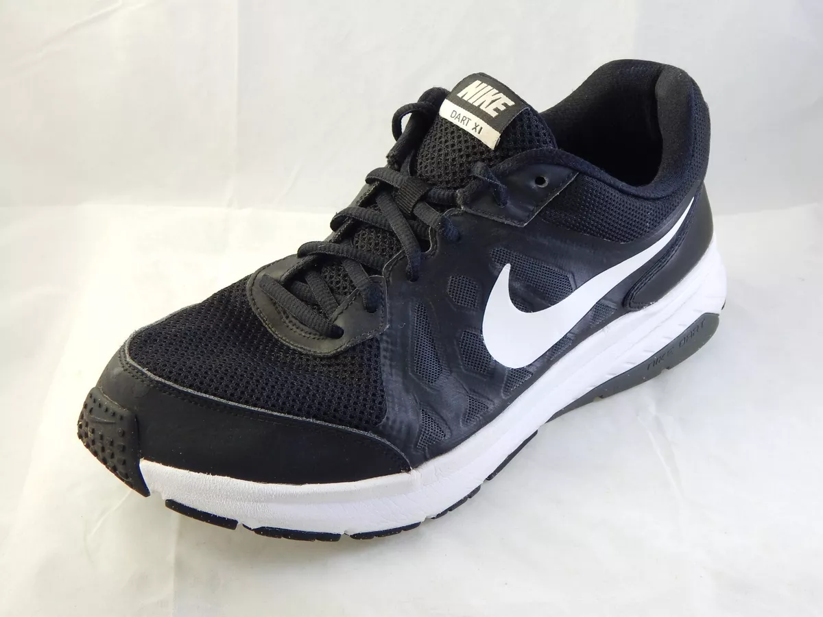 Por el contrario Telégrafo cama Nike Dart XI 11 Men&#039;s Running Shoes Size 11 Black White FREE S&amp;H |  eBay