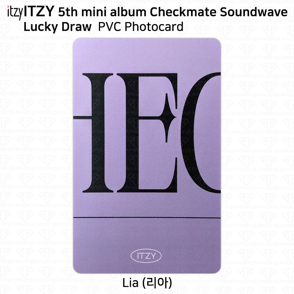ITZY CHECKMATE soundwave 特典 トレカ 5枚セット ITZY 5th Mini Album Checkmate Photocard Soundwave JYP Shop