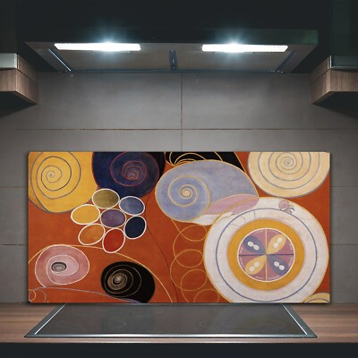 Küchenrückwand Spritzschutz auf Glas 100x50 Sie Zehn Mainstay IV Hilma af Klint