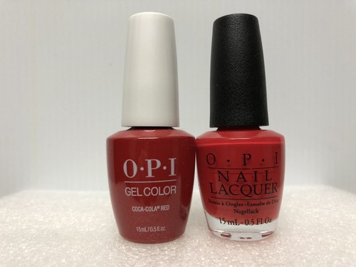 OPI GELCOLOR + MATCHING GEL POLISH COCA-COLA RED (GC C13 / NL C13)