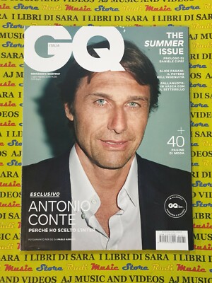 Rivista Magazine GQ n.231 lug.-ago. 2019 ANTONIO CONTE-CHARLOTTE DE WITTE (AM1)