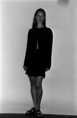 Kate Moss model in a Calvin Klein fashion show 1993 Old Photo 189