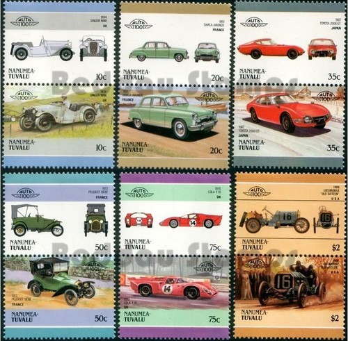 Car Stamp Set/Sets MNH Leaders of the World AUTO 100 Stamps / Cars / Automobiles - Picture 22 of 59