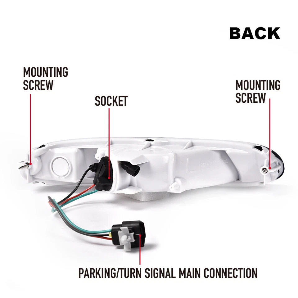 Smoked Bumper Mounted Marker Signal Parking Light Fit For 90-97 Mazda Miata MX Foto 2 de 4