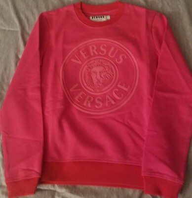 Versus Versace Women's Rubber logo Motif Pink/red Slim L NWT