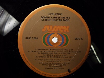 DENNIS COFFEY EVOLUTION DETROIT GUITAR BAND LP VINYL ALBUM | eBay