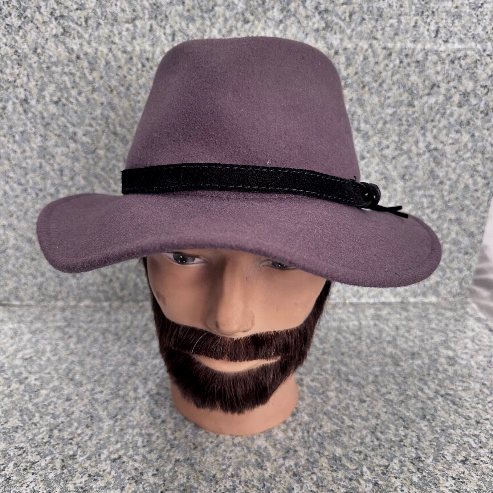 Jommi Men's Gray L Wool Fedora Hat Waterproof Crushable Style 1005-image