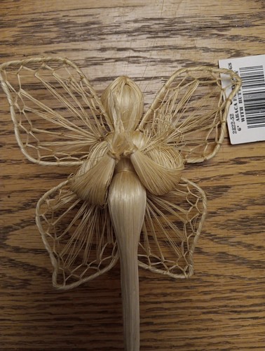 Monet Abaca Fairy Wings Butterfly Ornament New 7" - Picture 2 of 7