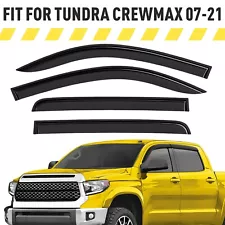Rain Guards Vent Visors Shade for 2007-2021 Toyota Tundra CrewMax