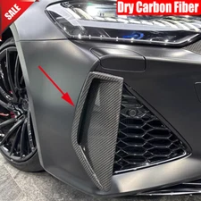 Fit For Audi RS6 RS7 C8 Avant Dry Carbon Front Front Bumper Scoop Air Vent Cover