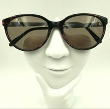 Vintage Eurostyle Parisien Black Pink Oval Sunglasses Hong Kong FRAMES ONLY