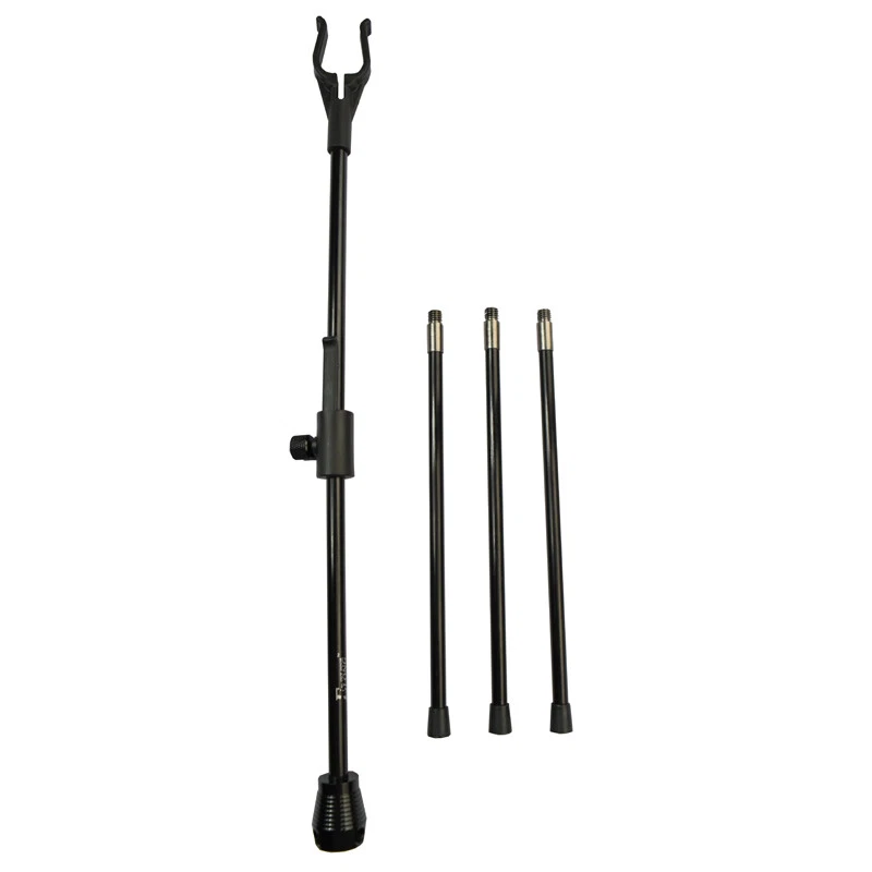 1X Bow Stand Archery Recurve Bow Holder for Hunting Shooting Outdoor Sport Black - Image 2 of 4