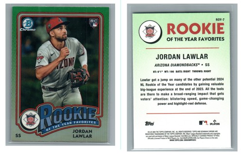 2024 BOWMAN CHROME ROY FAVORITES SINGLES U PICK COMPLETE YOUR SET - Picture 8 of 16