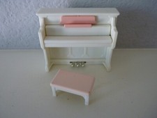 Sylvanian Families Calico Critters - White Upright Piano with Bench Replacement