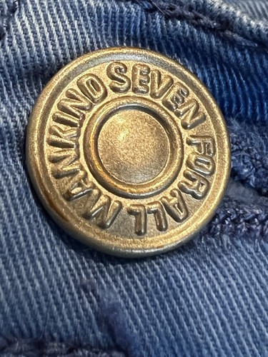 7 For All Mankind The Skinny Jeans Girls Kids Size 10 Indigo Blue UNIQUE COLOR - Picture 8 of 20