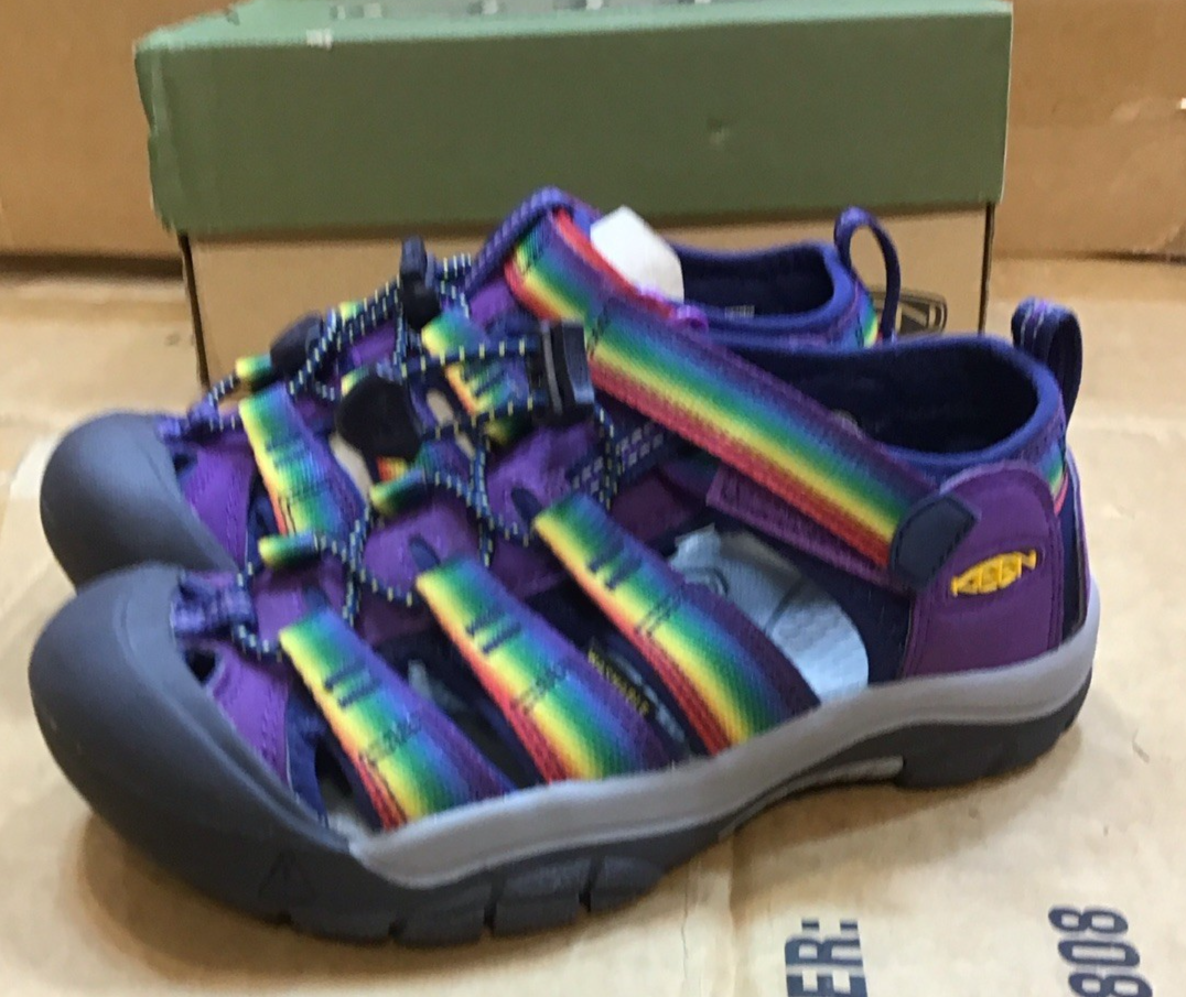 Sandali Keen Kids Newport H2 Multi Tillandsia viola arcobaleno bambini
