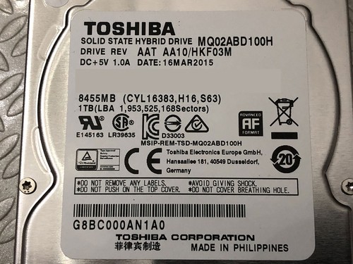 PCB SCHEDA ELETTRONICA HARD DISK 2.5" 1TB TOSHIBA MQ02ABD100H - Foto 4 di 4