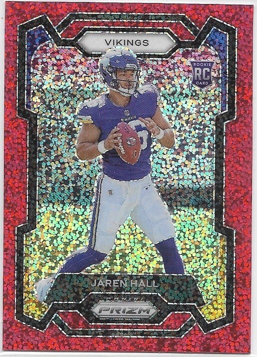 2023 Panini Prizm JAREN HALL RC No. 367 Red Sparkle Prizm SP