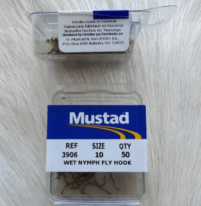 Ganchos para peixes. Modelo 3906, Bronze Fly Tying - Tamanho #8-10, 50 por caixa feita na Noruega - Imagem 2 de 2