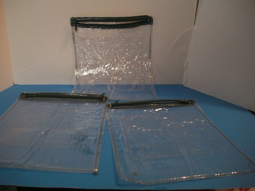 LOT 10 PLASTIC CLEAR ZIPPERED STORAGE BAGS 8.5 x11" - Picture 9 of 12