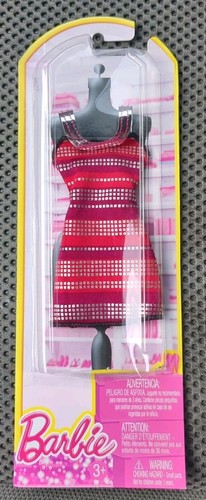 NIP Barbie Doll Dress N4875-BCN48 Red Purple Silver Dress - Picture 1 of 2