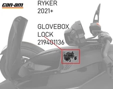 Can-Am Ryker 600/900 2021+ Glovebox Lock Kit 219401136