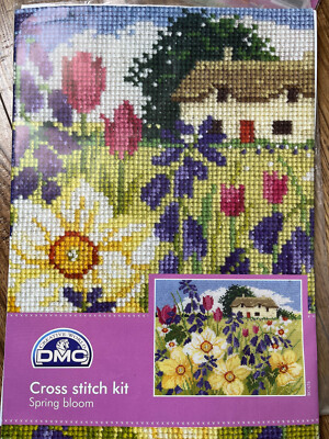 DMC Kreuzstich Set Frühlingsblüte Kreuzstichmuster BK 1676