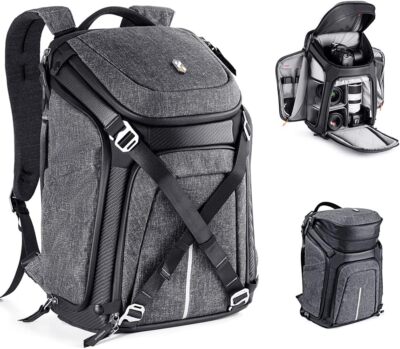 K&F CONCEPT Photography Camera Backpack Waterproof w/15.6'' Laptop Compartment