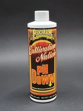 Fox Farm Cultivation Nation pH Down 1 Pint 16oz 1lb Lowers Nutrient Solution PH