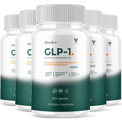 (5 Pack) Slimlex Capsules Slimlx Maximum Strength Wellness Pills (300 Capsules)