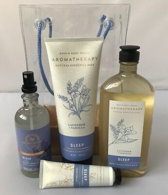 BATH & BODY WORKS AROMATHERAPY 5 PCS GIFT BAG SET YOU CHOOSE SCENT