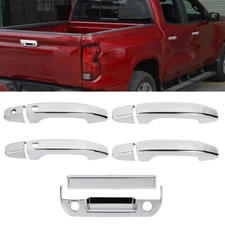 Chrome Exterior Door Handles Tailgate Latch Cover Trims For Colorado CANYON 23+