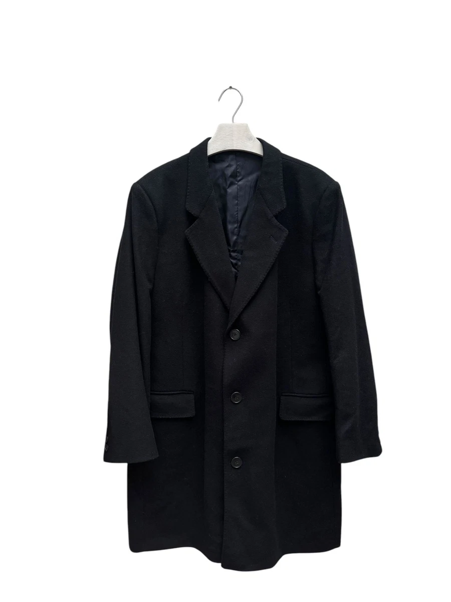 Saint Laurent Blue Coats, Jackets & Vests Wool Outer Shell for Men
