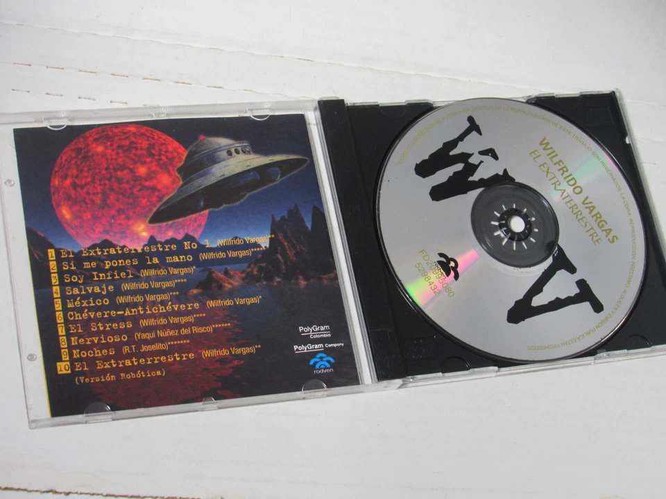 Wilfrido Vargas El Extraterrestre 1997 CD album Tropicale bachata buy2 get1 FREE Foto 3 de 3