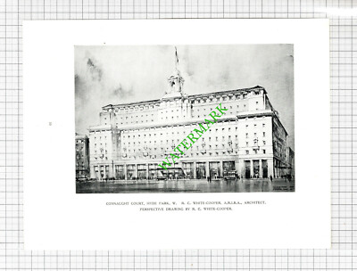Connaught Court Hyde Park London White-Cooper - 1931 Buchdruck