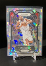 2023-24 Panini KAWHI LEONARD Silver Cracked Ice Prizm #4 Los Angeles Clippers