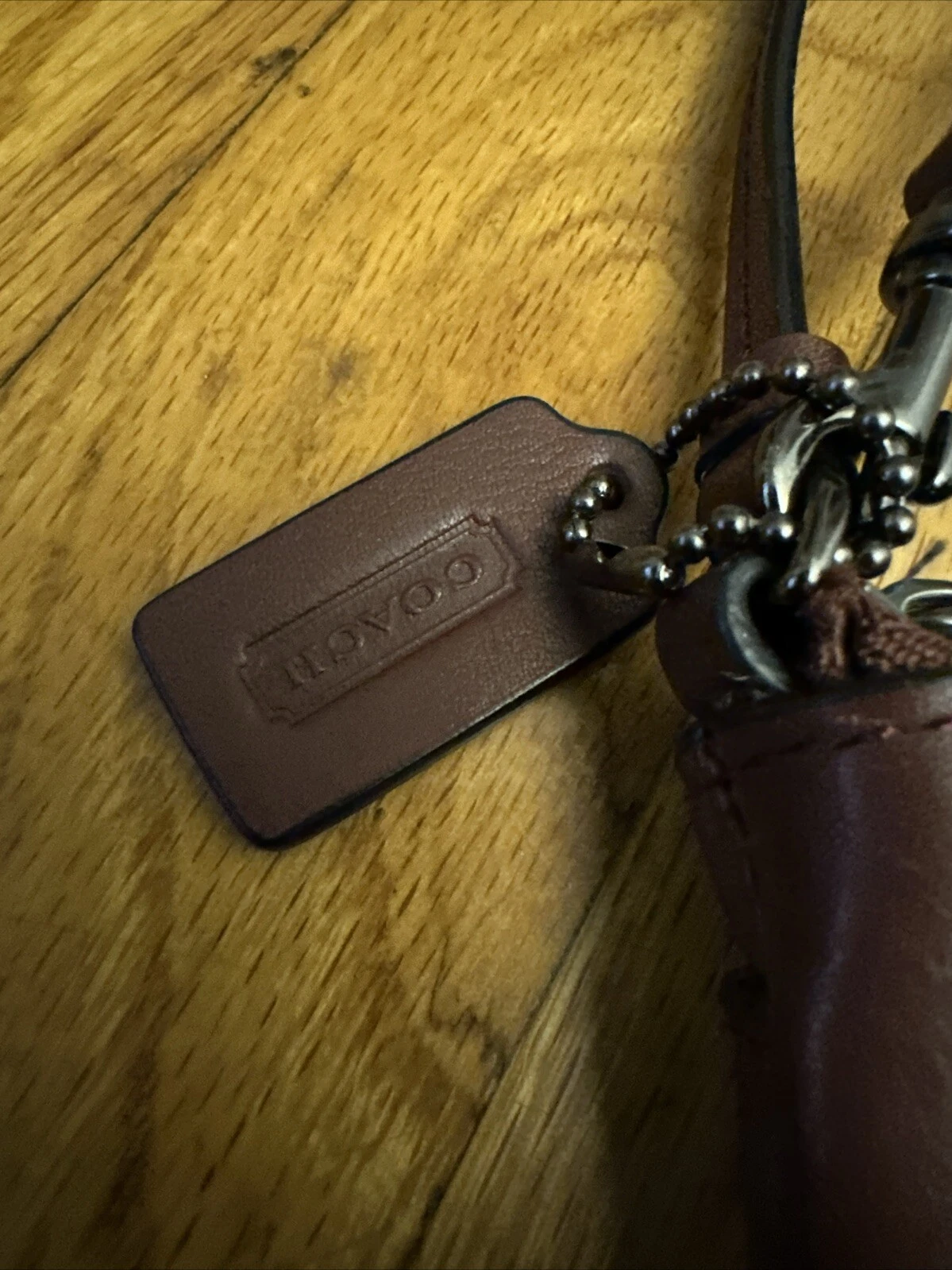 Coach Bleecker Braccialetto in pelle rosso mattone