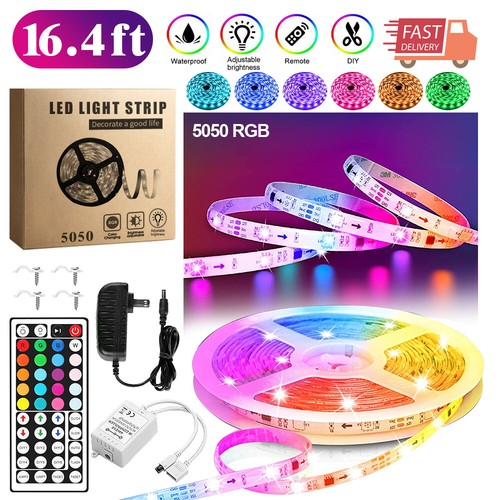 NEU Wasserdicht LED Streifen Lichter 5050 RGB LED Seil Lichter 12 V + 44 Schlüssel Fernbedienung Kits - Bild 13 von 17