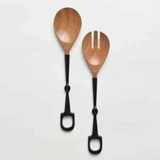 Pomegranate Black Snaffle Serving Set - New in Box - $64 MSRP