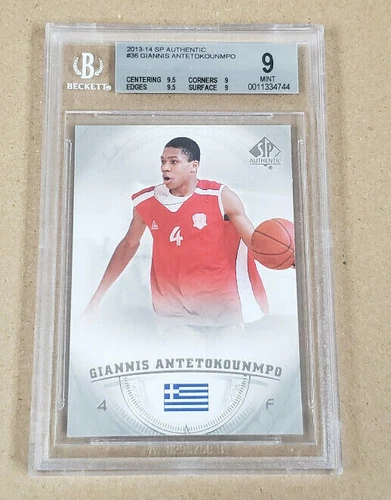 2013-14 SP Authentic #36 Giannis Antetokounmpo RC BGS 9 W/ 2 9.5's $149.99