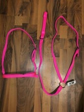NEW JACKS TACK HOT PINK ENGLISH YOKE RACING MARTINGALE BREAST PLATE & NOSEBAND