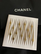 Chanel Holiday Card No 5 Perfume Gold 3D Mini Bottles LIMITED EDITION
