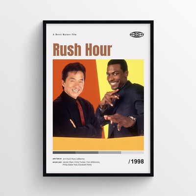 Rush Hour Movie Poster Print, Wall Art - Unframed