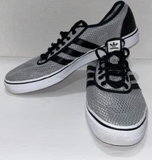 Adidas ADIEASE WOVEN Core Black Tweed White Black Men's Shoes Size 13.5