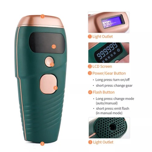 IPL Laser Hair Removal Epilator Permanent Body Machine Flashes Painless Device A - Picture 12 of 17