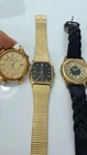 Lot 3 Vintage Watches Seiko Kinetic Acqua Quartz Victory AS IS Repair
