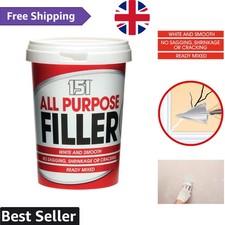 Ready Mixed All Purpose Filler, 600g - No Sagging or Cracking, White Finish